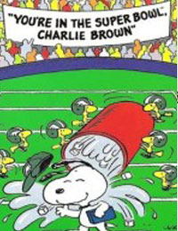 You're in the Super Bowl, Charlie Brown!